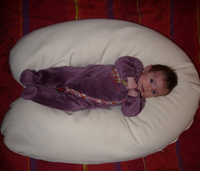 Coussin de maternit&eacute; et d'allaitement &eacute;cologique bio et v&eacute;g&eacute;tal