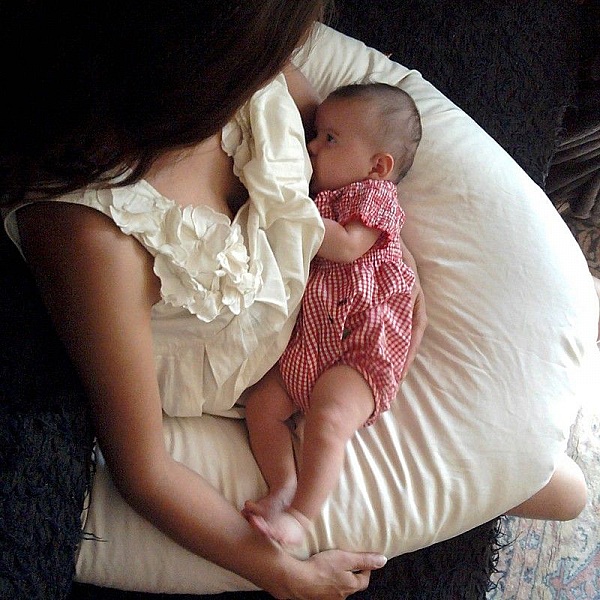 Taie pour coussin de maternit&eacute; en coton bio